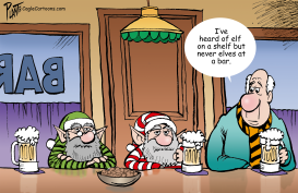 TWO ELVES GO TO A BAR… by Bruce Plante