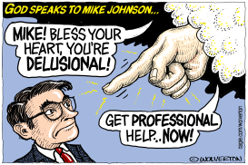 GOD SPEAKS TO MIKE JOHNSON by Monte Wolverton