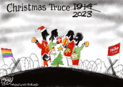 ALL QUIET ON THE CHRISTMAS FRONT by Pat Bagley