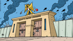 EGYPT’S RAFAH CROSSING  by Emad Hajjaj