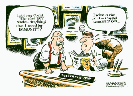 TRUMP CLAIMS IMMUNITY by Jimmy Margulies