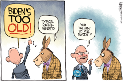 BIDEN TOO OLD CARVILLE by Rick McKee