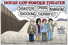 GOP BORDER POLITICAL THEATER by Monte Wolverton