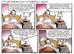 IT'S GROUNDHOG DAY ALL OVER AGAIN by Dave Whamond
