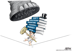 FEDERAL BUDGET DEAL HIGH WIRE ACT by R.J. Matson