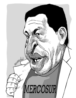 HUGO CHáVEZ Y EL MERCOSUR by Arcadio Esquivel