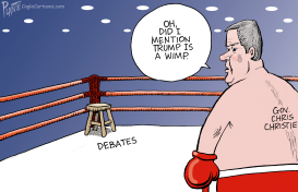 CHRIS CHRISTIE IN THE RING by Bruce Plante