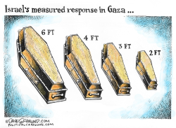 ISRAELI MEASURED RESPONSE by Dave Granlund