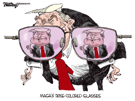MAGA'S ROSE-ED GLASSES by Bill Day
