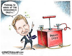 PHILLIPS PLAN FOR DEM PARTY by Dave Granlund