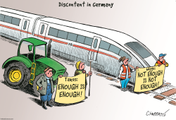 DISCONTENT IN GERMANY by Patrick Chappatte