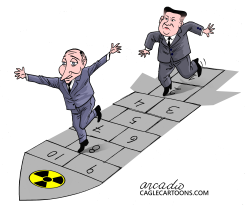 PUTIN, KIM AND THE NUCLEAR HOPSCOTCH. by Arcadio Esquivel