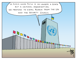 UN AND RUSSIA by Arend van Dam