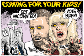 TAYLOR AND TRAVIS COMING FOR YOUR KIDS by Monte Wolverton