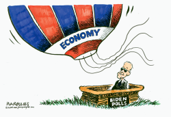 BOOMING ECONOMY AND BIDEN POLLS by Jimmy Margulies