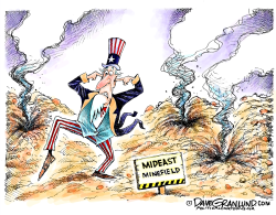 MIDEAST MINEFIELD by Dave Granlund