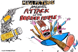 ATTACK OF THE BORDER PEOPLE by Randall Enos