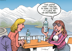 HOW NATURAL IS YOUR MINERAL WATER? by Patrick Chappatte