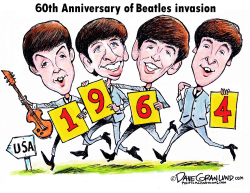 BEATLES USA INVASION 60TH by Dave Granlund
