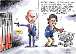 TUCKER CARLSON GOES TO RUSSIA by Dave Whamond