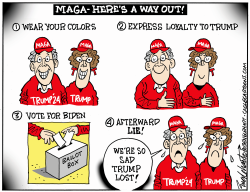 A WAY OUT FOR MAGA by Bob Englehart