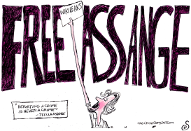 FREE ASSANGE by Randall Enos