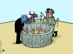 GAZA STARVATION  by Emad Hajjaj