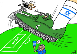 ISRAELI MILITARY INCURSION IN GAZA -2 by Stephane Peray