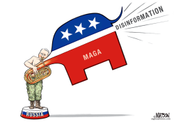 RUSSIAN DISINFORMATION AMPLIFIED BY GOP by R.J. Matson