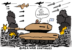 WAR IN GAZA by Schot