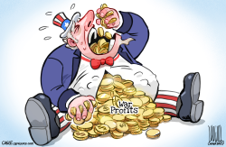 UNCLE SAM GREEDY FOR CAPITALISM by Luojie