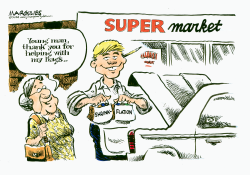 SHRINKFLATION AT THE MARKET by Jimmy Margulies