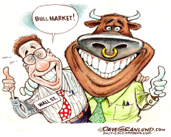 WALL ST BULL MARKET by Dave Granlund
