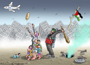 UN HELPS GAZA by Marian Kamensky