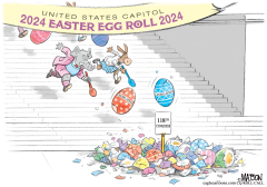 DO-NOTHING CONGRESS EASTER EGG ROLL by R.J. Matson