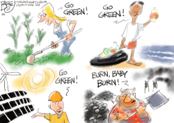 LOCAL; GOING GREEN  by Pat Bagley