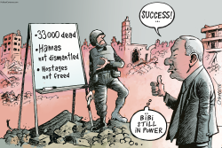 SIX MONTHS OF WAR IN GAZA by Patrick Chappatte