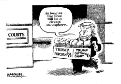TRUMP TRIAL CIRCUS by Jimmy Margulies