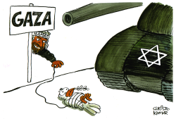 ISRAEL MOVES ON GAZA -  by Christo Komarnitski