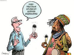 GERMANY LEGALIZES CANNABIS by Patrick Chappatte