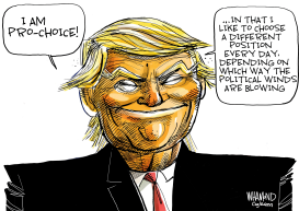 PRO-CHOICE OR PRO-TRUMP by Dave Whamond