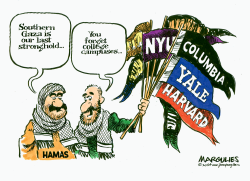 COLLEGE CAMPUS PROTESTS by Jimmy Margulies