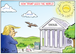HOW TRUMP SEES THE WORLD by Christopher Weyant