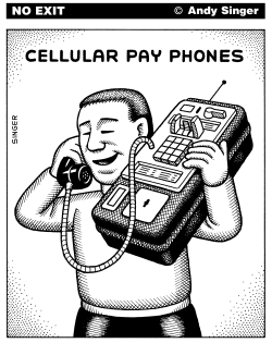 CELLULAR PAY PHONES by Andy Singer