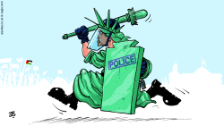 STUDENTS PROTEST IN THE US by Emad Hajjaj