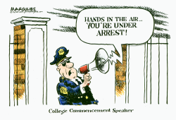 COLLEGE COMMENCEMENT SPEAKER by Jimmy Margulies
