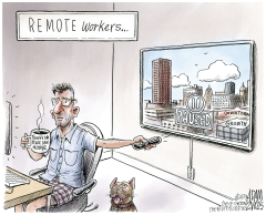 LOCAL REMOTE WORKERS by Adam Zyglis