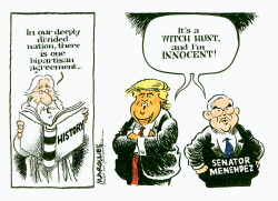 TRUMP AND MENENDEZ TRIALS by Jimmy Margulies