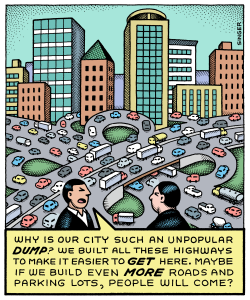 MORE HIGHWAYS AND PARKING LOTS by Andy Singer