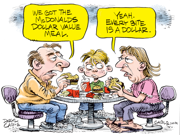 Dollar Value Meal By Daryl Cagle dollar-value-meal-by-daryl-cagle